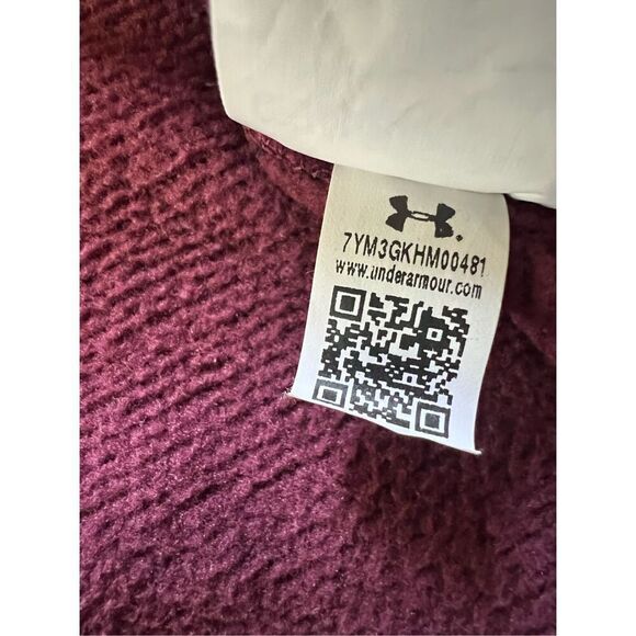 Under Armour Burgundy Purple 1/4 Zip Coldgear Storm Mock Neck Pullover XXL - Picture 4 of 8